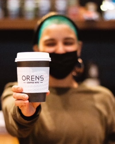 Oren's Logo 12oz Thermos Bottle - Oren's Coffee NYC